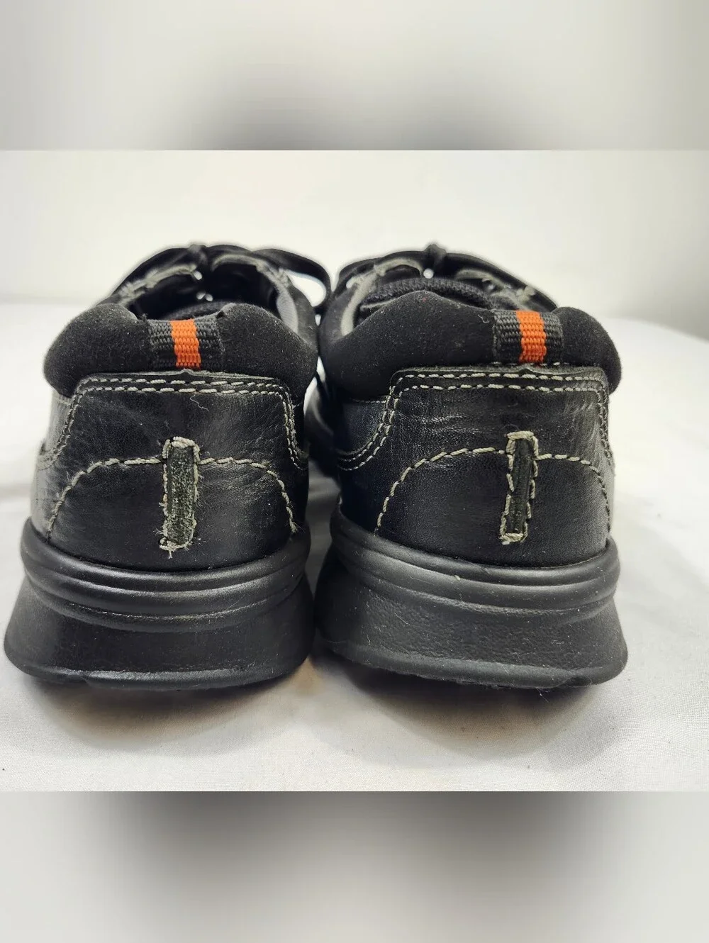 Clarks Men's 9 M Black Leather Casual Lace-Up Shoes
